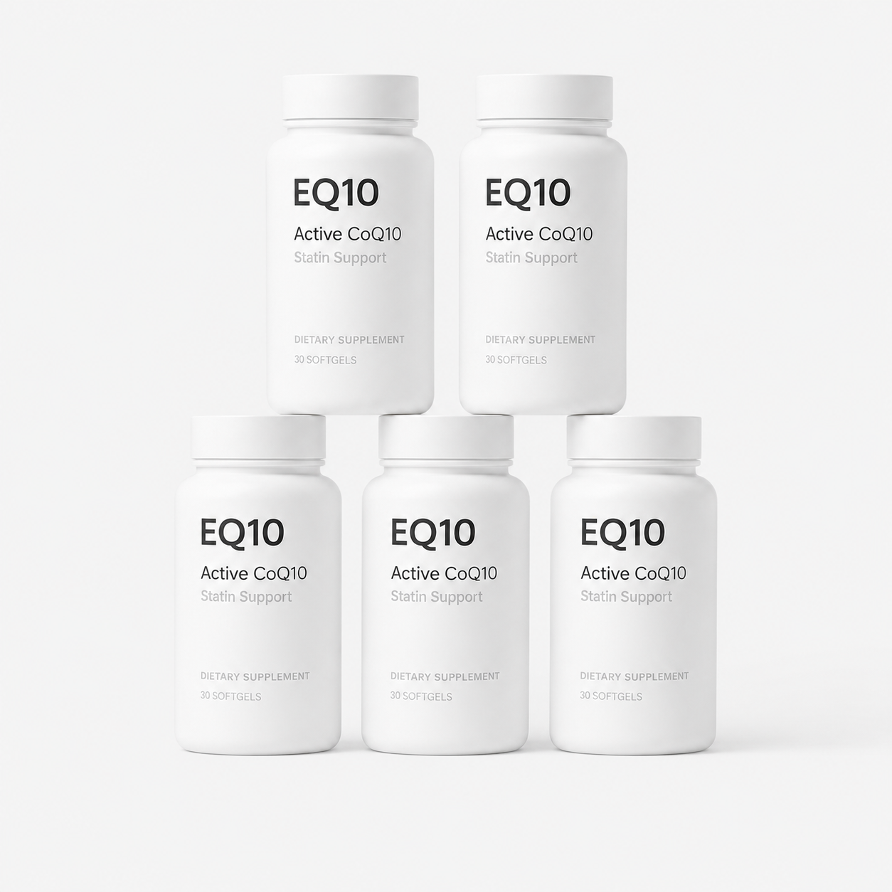 5 x 30 Softgels - EQ10™ CoQ10 - $12 per bottle