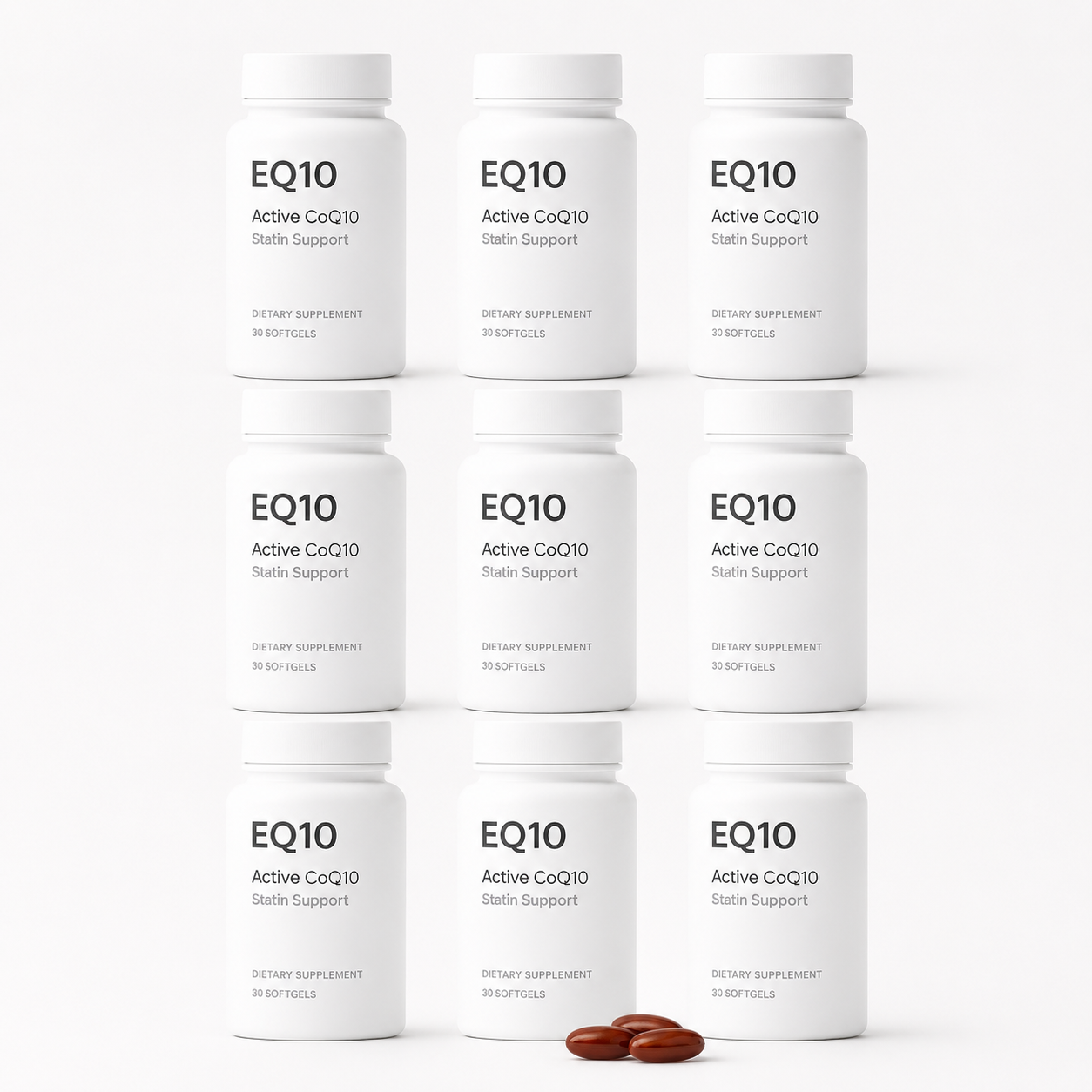 9 x 30 Softgels - EQ10™ CoQ10 - $12.11 per bottle